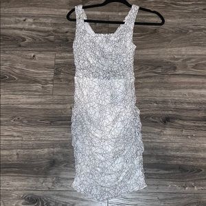 black and white dress